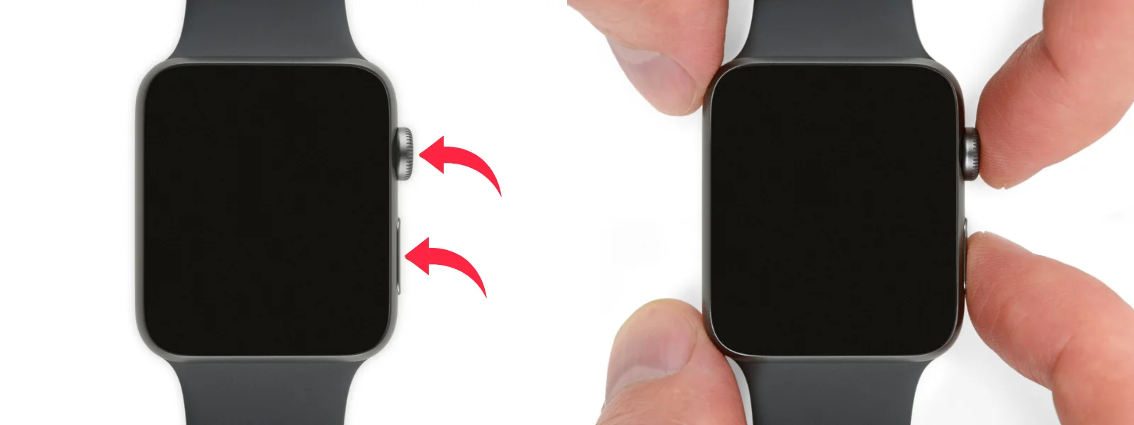 كيفية إعادة تشغيل ساعة ابل المعلقة Apple Watch 1 اعادة تشغيل ساعة ابل