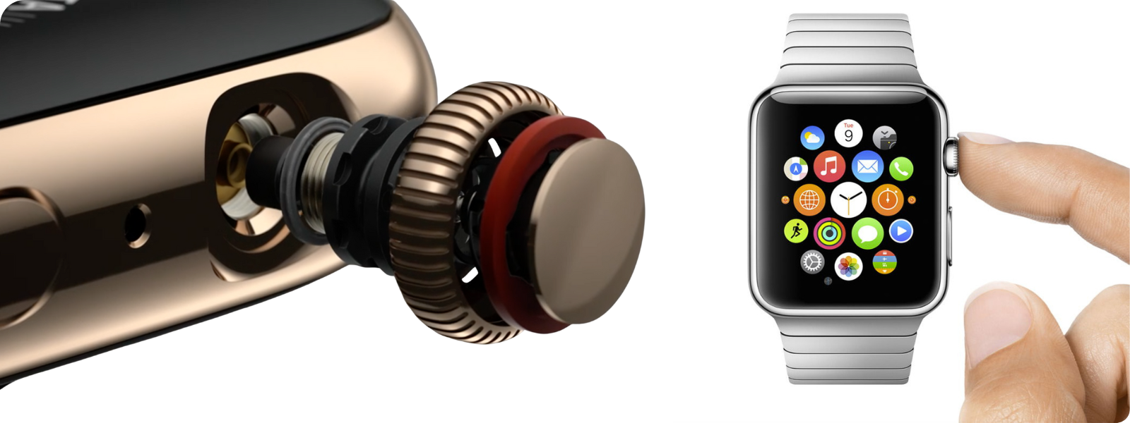 تغيير التاج وزر التشغيل ساعة ابل 1 تغيير التاج او زر التشغيل ساعة ابل