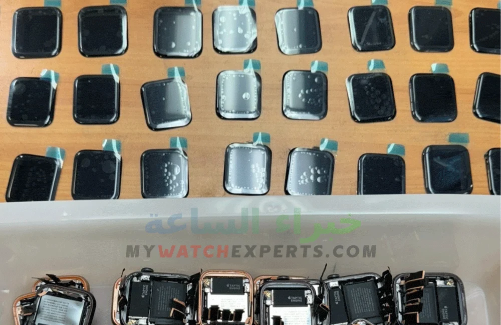 تغيير شاشة كاملة ساعة ابل