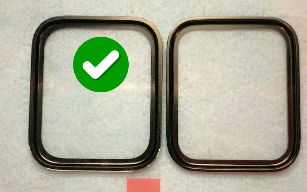 شاشة خارجيه ساعة ابل والفرق بين الاصلي والتجاري